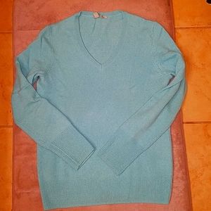 EUC Halogen 100% Cashmere V-neck sweater S petite